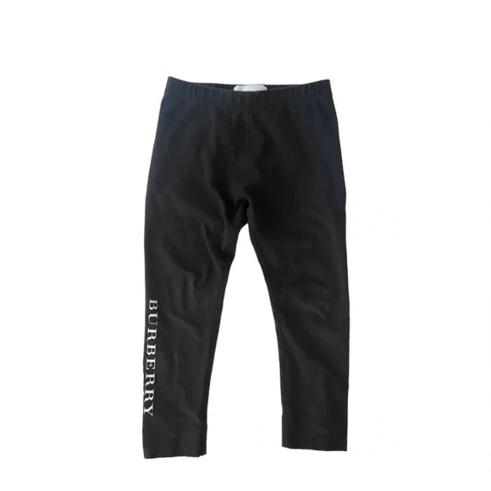 Burberry London Girls Black Logo Stretch Leggings Size‎ 4T